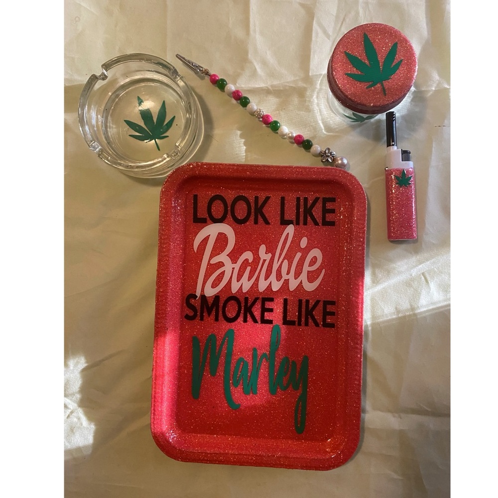Rolling tray set